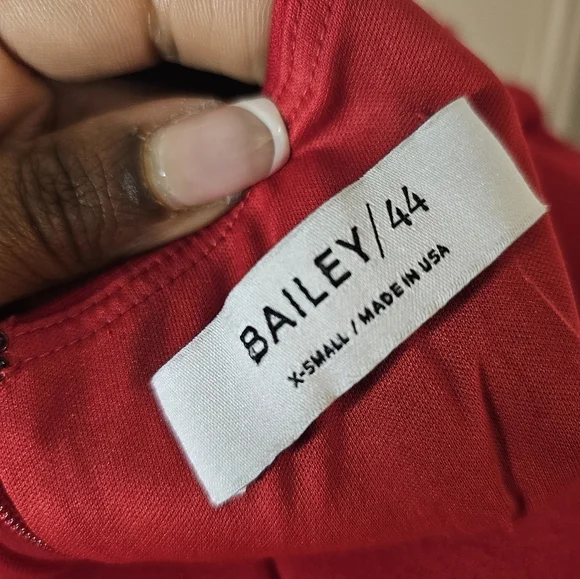Bailey 44 Red Cap Sleeve Fit & Flare Scoop Neck Dress Size XS - Picture 6 of 14